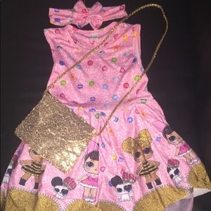 LOL Dress Headband and Purse